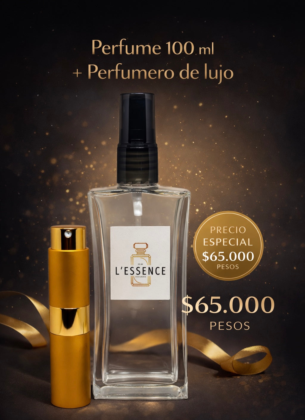 Perfume de 100 ml + perfumero de lujo